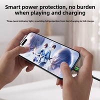Kabel Data Pengisian Cepat 240W USB C ke Type C dengan Jalinan Nilon, Dilengkapi Fitur Smart Power-Off, Kompatibel dengan Ponsel, Pad, dan Tablet Type-C
