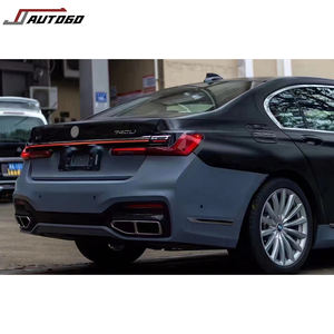 Kit carrosserie pour <span class=keywords><strong>BMW</strong></span> 7 G12 mise à niveau vers G12 Lci MT pare-chocs avant arrière grille phare arrière jupe latérale capot garde-boue diffuseur tuyau - Product Image 5