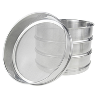 Tamis en maille d'acier inoxydable 304 de haute précision pour la farine, les céréales, le levure chimique, outil de filtration de laboratoire scientifique, personnalisable
