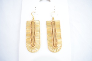 Pendientes de Borla Tejidos a Mano con Cuentas de Arroz Miyuki, en Acero Inoxidable Chapado en Oro de 18K, Diseño Nuevo, Venta Directa de Fábrica - Product Image 6