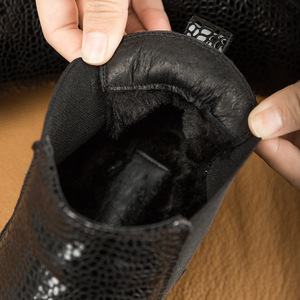 Bottes courtes décontractées pour hommes en cuir véritable haut de gamme, style Oxford, antidérapantes, toutes saisons - Product Image 6