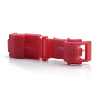 Connecteur de câblage rapide compact isolé mâle-femelle T1 T-Tap rouge personnalisé