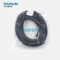 Câble d'alimentation et de communication haute flexibilité Basler 10M-HR6F-OP-HF-PIO de 10 m, Hirose 6 broches à extrémité ouverte pour caméra de vision industrielle