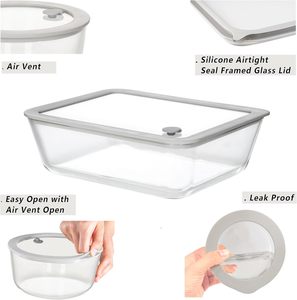4-<b>Pack</b> Microwavable Glass Food Storage Containers with Lids for Kitchen Camping Use Dishwasher Safe Eco-Friendly Printed Design - Product Image 2