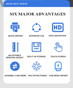 최신 온라인 다국어 디지털 열전사 잉크젯 프린터 롤 투 롤 플렉스 티제이 코딩 기계 PP 가방 병 상자 - Product Image 6