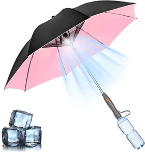 Parapluie solaire rechargeable USB pour sports d'été, plage, voyage, avec ventilateur intégré, brumisateur, protection contre la chaleur, parapluie rafraîchissant pour la marche - Product Image 3
