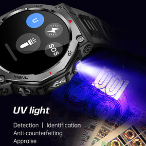 สมาร์ทวอทช์ KT85 หน้าจอ Amoled กันน้ำ 5ATM แบตเตอรี่ 525mAh ตรวจ<span class=keywords><strong>วัด</strong></span>สุขภาพ ติดตามการออกกำลังกาย พร้อมไฟฉาย - Product Image 3