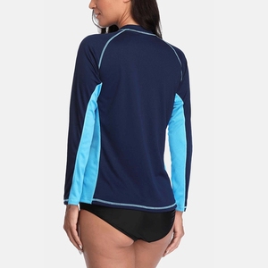 Protection contre les éruptions cutanées à manches longues pour femmes, séchage rapide <span class=keywords><strong>UV</strong></span> UPF 50 + chemises de Compression de Protection solaire, <span class=keywords><strong>T</strong></span>-shirts de natation et de surf - Product Image 6