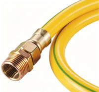 Tuyau de gaz en PVC NTC 3561 certifié SGS, 5/16" DN, deux extrémités mâles NPT, 1/2" x 3/8", connecteur de tuyau de gaz flexible GPL propane