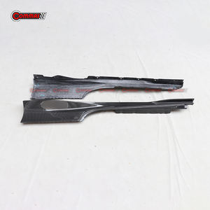 For Ferrari F8 Dry Carbon Fiber Side Skirts OEM Style Door Extension Lip Side <b>Spoiler</b> Auto Accessories - Product Image 6
