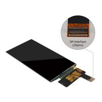 Panel LCD IPS TFT 3,97 Inci Resolusi 320x240 Layar Sentuh Kapasitif Antarmuka MIPI Driver LI9806E-2 Lampu Latar LED Huaxin