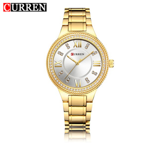 Montre Femme CURREN 9004 Tendance Décontractée, Montre à Quartz de Luxe, Étanche, Multifonction, Lumineuse, pour Affaires, Reloj - Product Image 3