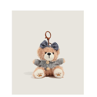 Porte-clés en peluche ours en forme de cookie Kawaii, breloques de sac, pendentifs de sac à dos, cadeau mignon pour petite amie, vente en gros