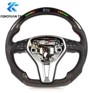 Volante de Fibra de Carbono para Mercedes Benz Amg W218 Cla45 W207 S500 W220 <span class=keywords><strong>A180</strong></span> Cls X218 W238 63 C63 Glc E350 W215 C63 C117 C43 - Product Image 2