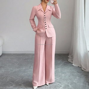 Traje <span class=keywords><strong>de</strong></span> <span class=keywords><strong>Dos</strong></span> <span class=keywords><strong>Piezas</strong></span> Personalizado con Blazer y Pantalón <span class=keywords><strong>para</strong></span> Mujer, Conjunto Elegante <span class=keywords><strong>de</strong></span> Oficina <span class=keywords><strong>para</strong></span> Damas - Product Image 1