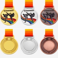 Fabricant de médailles sportives en métal pour marathon, basket-ball, karaté, football, taekwondo, médailles personnalisées avec logo