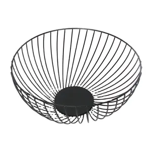 Jiabao Fancy Folding Metal Wire Food Fruit Storage Basket Kitchen Organizer Accessories Vegetables Fruit Basket