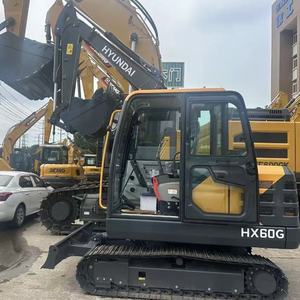Miniexcavadoras Hyundai HX60pro HX60G HX60, Equipos de Construcción, Casi Nuevas al 100%, Usadas en Trabajos de Minería, Ríos, Granjas y Carreteras Urbanas - Product Image 5