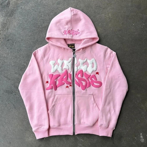 Y2k Hoodies Hoodie <span class=keywords><strong>Grunge</strong></span> Graphic Zip up Hoodies Y2k Jacket Hip Hop Streetwear Sudaderas estéticas - Product Image 1