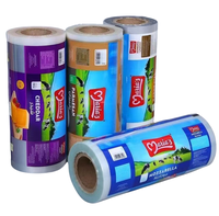 Rouleau de film d'emballage automatique Rouleau de film d'emballage de sachet de bonbons pour biscuits et collations Rouleau de film plastique laminé en aluminium