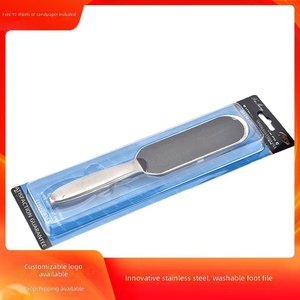 Râpe à pieds en acier inoxydable double face pour éliminer les callosités et les peaux mortes, outil professionnel de soin des pieds - Product Image 5