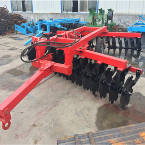 Hydraulic Disc Harrow Farm <b>Cultivator</b> Red Heavy Duty Soil Tillage Equipment - Product Image 3