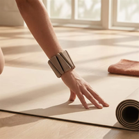 Poids ajustables en silicone pour chevilles et poignets avec sangle auto-agrippante – Bracelets lestés portables pour la course, le Pilates et le fitness
