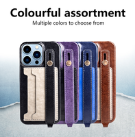 Nouvel étui en cuir de mode pour iPhone 15 Pro max fente pour carte étui en cuir véritable pour étui de téléphone