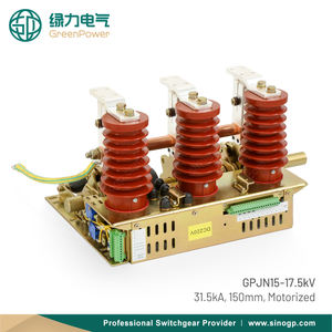 Interruptor de puesta a <span class=keywords><strong>tierra</strong></span> de latón accionado por motor JN15 17.5kV 31.5kA IEC62271 de alta tensión 150mm trifásico de media tensión - Product Image 2