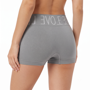 <span class=keywords><strong>Culotte</strong></span> confortable et respirante à taille haute, extensible, avec logo lettre, large ceinture, pour femme, en nylon sans couture - Product Image 3