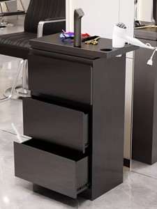 Armoire à outils en acier inoxydable pour salon de coiffure et barbier avec roulettes - Mobilier de salon commercial - Product Image 4