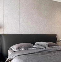 Panneau mural en PVC à texture tissu, panneau WPC pour chambre à coucher, imperméable, flexible, résistant à la saleté