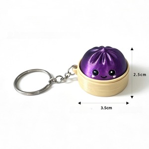 Giocattolo Clicker Baozi Stampato in 3D – Portachiavi Antistress con Ciondolo a Forma di Vaporiera - Product Image 3