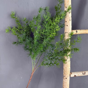 2025 New Wedding trang trí nội thất màu xanh lá cây loạt nhân tạo nhựa hoa và cây xanh bao gồm trang trí sậy cỏ - Product Image 3