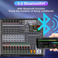 Amplificateur de mixage audio GAX-HLG10P Green Audio 10 canaux avec double égaliseur 9 bandes et OTG pour événements audio professionnels