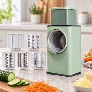 Expositor Fresh Prep para Comerciantes <span class=keywords><strong>de</strong></span> Artículos <span class=keywords><strong>de</strong></span> Cocina, Rebanador <span class=keywords><strong>de</strong></span> <span class=keywords><strong>Verduras</strong></span> <span class=keywords><strong>Manual</strong></span> Giratorio <span class=keywords><strong>de</strong></span> 5 Cuchillas y <span class=keywords><strong>Rallador</strong></span> <span class=keywords><strong>de</strong></span> Queso - Product Image 1