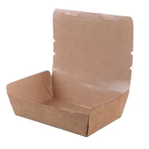 Récipients alimentaires en papier isolé en carton jetable à emporter