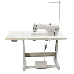 Máquina de coser de seda de cuero, aguja única, tipo mesa
