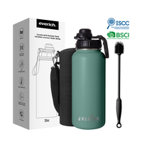 Everich Vente en gros Bouteille d'eau isolée sous vide Couvercle de verrouillage pour sport Vente en gros Bouteilles d'eau potable en acier inoxydable pour la gym
