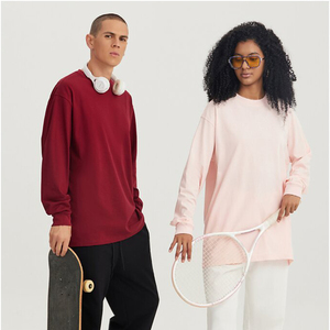 Offre Spéciale logo personnalisé couleur unie Style de base mode extérieur Streetwear Style américain manches longues - Product Image 5