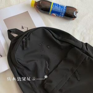 Mochila versátil de color sólido para escuela secundaria y preparatoria, y mochila escolar de gran capacidad - Product Image 6