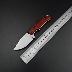 มีด BM-Hinden Canyon Hunter 15017 OEM ใบมีดตรง ด้ามจับเต็มด้าม 8Cr13Mov ไม้เนื้อแข็ง EDC มีดล่าสัตว์ อุปกรณ์เอาตัวรอดในป่า - Product Image 6