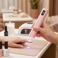 Lampe à ongles portable avec écran numérique, temps de durcissement de 8 secondes, conception rechargeable USB C pour la manucure à domicile et en salon
