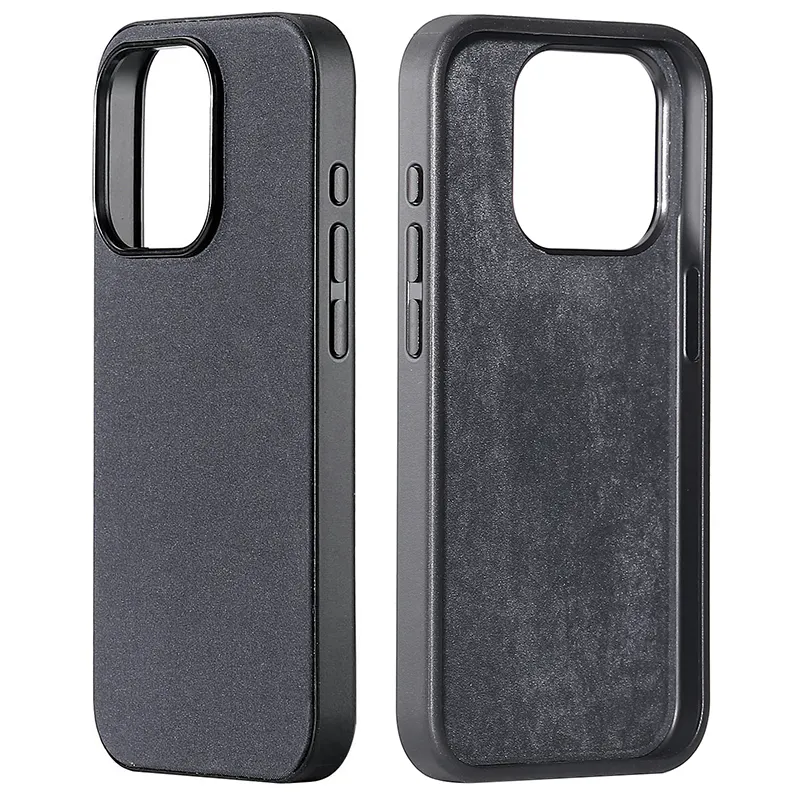 Luxo Mobile Phone Cases para iPhone 15 Pro Tecido Caso Original Quatro Envolvido Edge Phone Covers