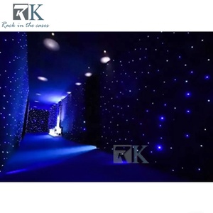 Starlight Curtain Black LED <b>Backdrop</b> <b>Stand</b> Elegant Decoration Pipe Drape - Product Image 4