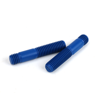 316 Stainless Steel A4-70 PTFE Coated Threaded Rod Stud Bolt Double End Thread for Piping Applications