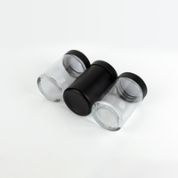 Hete-aanbieding: Ronde glazen pot met hoge helderheid en kindveilige plastic deksel voor premium noten- en zaadverpakkingen in bulk