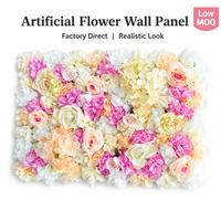 Panel de Flores Artificiales Multicolor al por Mayor, Pared de Flores de Seda de Rosa y Peonía para Fondo de Boda, Fiesta, Cabina de Fotos, Eventos y Decoración del Hogar