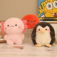 Peluche d'ours anime brodée super douce avec rembourrage en coton PP, jouet anti-stress pour adolescents et adultes, hauteur 11CM-30CM