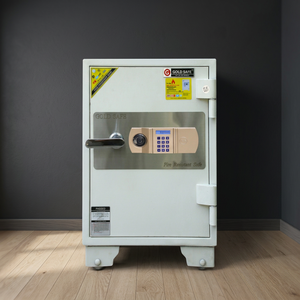 Welko XM920 DK Brown Steel <b>Safe</b> Box Fireproof Anti-Theft with <b>Key</b> <b>Lock</b> Dimensions L600xw380xh330mm for Hotels - Product Image 3